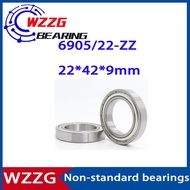 2PCS   Textile machine non-standard thin-walled bearing 69/22-2RS  61905-22   6905/22ZZ 22 * 39 * 42