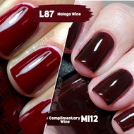 OPI L87 Malaga Wine | MI12 Complimentary Wine | P40 Como se Llama? | N25 Big Apple Red | Seche Vite 