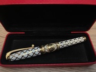 S.T. DUPONT 法國都彭 WHITE GOLD PLATED METAL VERSAILLES LIMITED ROLLERBALL PEN 白色鍍金金靥限量圓珠筆