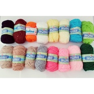 Benang Kait Nona/Minlon M 4ply Knitting Crochet Yarn (40g)