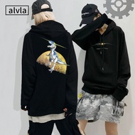 Jurassic dinosaur print hoodie loose hoodie hoodie coat masid clothing