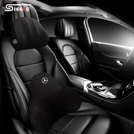 Sieece Car Seat Neck Pillow Car Lumbar Back Support Car Interior Accessories For Mercedes Benz W124 
