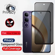 Y200แก้ว1-2ชิ้นฟิล์มสำหรับ Vivo VivoY200 Y 200 5กรัมกระจกนิรภัยป้องกันป้องกันโทรศัพท์ฟิล์มกันรอยด้าน