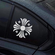 Chrome*Hearts Car Sticker Cross Car Modification Personalized Body Motorcycle Decoration Electric St