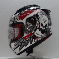 HELM KYT FULL FACE RC7 RC SEVEN MOTIF #13 RED