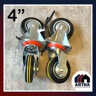 Trolley Wheels / Trolley Wheels 4" Live Wheels 2 Dead Wheels 2 (1 Set of 4)