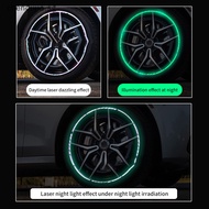 DUJIA Reflective Warning Car Wheel Sticker Luminous Car Decoration Waterproof For Truck Vehicles Automobile Motorcycle Bicycle Decor SG