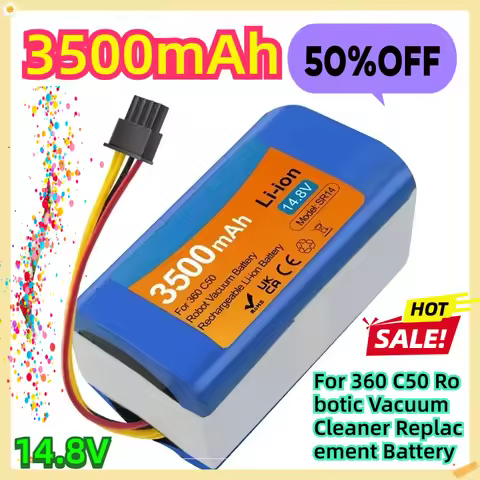 14.8V 3500mAh For 360 C50 Robotic Vacuum Cleaner Replacement Battery