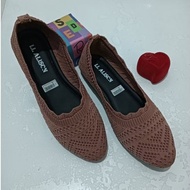 LL 04 BALLET FLAT SHOES IMPORTED KNITTEDWanita WITH SOFT FOAM AND RUBBER SOLES