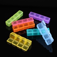[LIS1] Storage Box Portable Weekly Prescription and Medication Case  7 Days 4 Times a Day Morning No