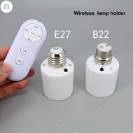 GD E27 or B22 Remote Control Light Bulb Base Socket Smart Timer Switch Wireless 8m Lamp Holder AC 11