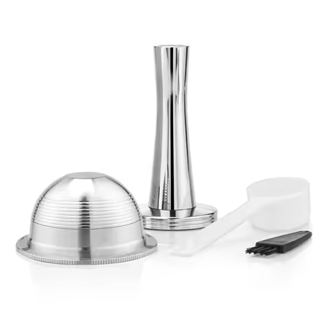 iCafilas Stainless Steel Reusable capsules for Nespresso vertuo coffee machine espresso filtration p