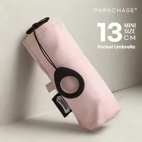 Parachase Small Pocket Sun Umbrella Women 6 Folding Mini Umbrella UV Protection Portable Lightweight