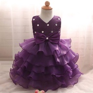 Gaun Budak 🔥1 Year Birthday Party Baby Girl Baptism Tutu Dress Kids Lace Baju Budak Perempuan Baby R