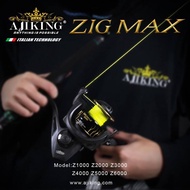 Max Drag 8kg-14kg Ajiking Zigmax Z Spinning Reel Size 1000-6000