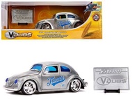 Jada 20th Anniversary VDUBS 1959 VW Beetle Silver 1:24 Scale Volkswagen