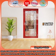 MERAH [Instant] United Aluminum Co Id - Main Door Type P135 Red Read Size L80 X H210 0.8 0.9 2.1 2.1