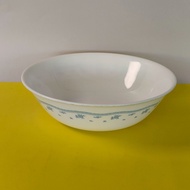 Glass Bowl CORELLE Authentic From America Morning Blue Pattern Large Size Salad