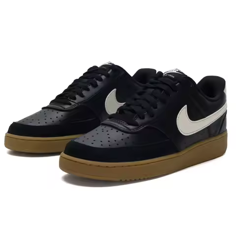 Nike Court Vision Lo Men's Sneakers Low-Top Breathable Casual Shoes Black Fashionable Sports Shoes I