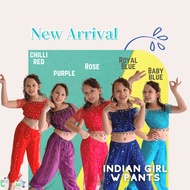 Local Seller Kids Children Indian Traditional Costume Deepavali Diwali Ehtnic Belly Dancing Pants School Racial Harmony