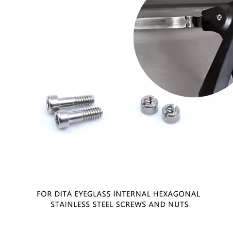 For DITA Eyeglass Internal Hexagonal Stainless Steel Screws Nuts Maintenance Tool Accessory Parts Su