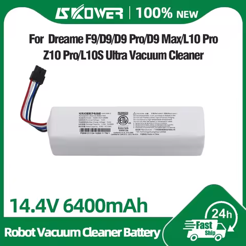 P2008-4S2P-MMBK Battery for Dreame D9 Max F9 Z10 L10 Pro L10s Plus D10s RLS5-BL0 P2150 S10 S20 X10 R