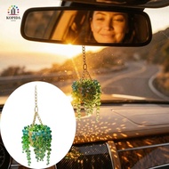WILLIS Beaded Car Charm, Warm Sun-Kissed Succulent Car Charm, Charm Sunny Multi-Beaded Car Pendant A
