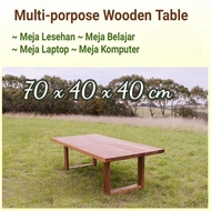 Monitor Table Laptop Table 70x40x40 cm Study Table Wooden Floor Table