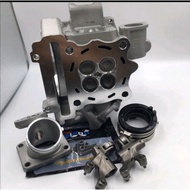 SWIPOH SUPER HEAD CNC PORTING LC135 Y15ZR 20/23 22/25 SIAP VALVE,INTAKE CNC,ROCKER ARM FULL SET PNP 