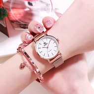 *READY STOCK AT MALAYSIA*Fashion New Girls Quartz Watch Magnet Nylon Watch Simple Trendy Student Wat