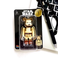 Medicom Toy Bearbrick Be@brick Star Wars Happy Kuji Qui-Gon Jinn 100% Bearbrick Keychain, Charm Starwars Bear Brick to be shipped from Japan