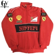 Ferrari F1 Retro LOGO Embroidered Racing Jacket Varsity Sport Unisex Baseball Jacket
