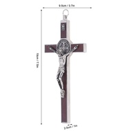 [Ganlitong] Jesus Christ Crucifix Catholic Jesus Cross Wall Decoration Metal Cross Pendant For Livin