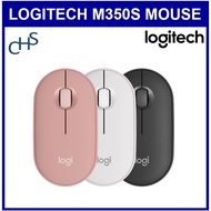 Logitech M350s Pebble 2 Bluetooth Mouse  Off-white Rose Graphite 1 year warranty Latest Model of M35