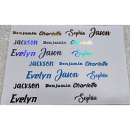 Customise Name Sticker