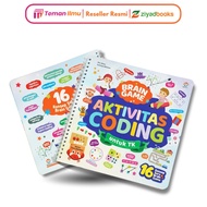 Ziyadbooks Brain Game Gym Coding Book For Kids Activity Activity Busy Book For Children 3 4 5 Years 