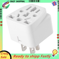 US Travel Plug Adapter EU/UK/AU/In/CN/JP/Asia/Italy/Brazil to USA (Type B), 3 Prong USA Plug, Charge