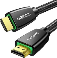 UGREEN 4K HDMI Cable Braided High Speed HDMI 2.0 Cord 18Gbps with Ethernet Support 4K 60Hz HDCP 2.2 ARC 3D Compatible with UHD TV, Monitor, Computer, Xbox 360, PS5, PS4, Blu-ray, Soundbar Monitor, 3M