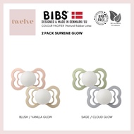 BIBS l Supreme Glow Latex Pacifier l 2 Pack