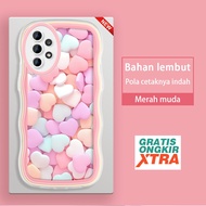 Samsung A33 A50 A51 A52 A54 5G A50S A52S A53 A58 A72 A73 A78 5G Phone Case Colorful 3D Love Pill Pat