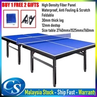 Professional Indoor Waterproof Table Tennis Ping Pong Table With Quick Clamp Net &amp; Post Set Meja Ping Pong 乒乓球台