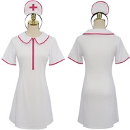 Anime Chainsaw Man Makima Cosplay Costume Dress Aldult Woman Sexy Halloween Rave Party Anime Nurse Uniform Suit Headdress