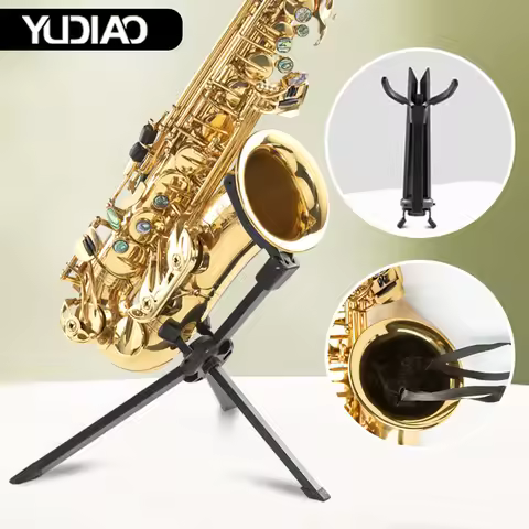 Foldable Portable Alto and Tenor Saxophone Stand Display Rack Holder