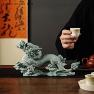 Double dragon statue, Chinese dragon statue, Chinese dragon statue, Chinese dragon decoration, new C