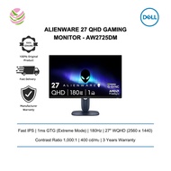 Dell Alienware 27 QHD Gaming Monitor - AW2725DM (27" WQHD/ IPS/ 180Hz/ 1ms)
