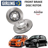 GIRLING FRONT BRAKE DISC ROTOR PERODUA MYVI (D73A) 1st Gen 1.0 1.3 (2005-2010) DF4696