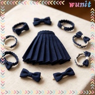 [Wunit] Fashion Doll Pleated Skirt with Buckled Belt Academic Uniform Miniature Doll Clothing for Bl