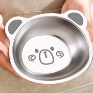 WON Kid Meal Bowl, 316 Stainless Steel Eco-Friendly Children Food Container, Portable Cute Bear Desi