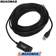 MIAOWAZ USB Extension Cable, 33FT Length High Performance Active USB Extender, Practical Stable Conn