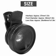 【Stylish】  Clip-on 0.45X Wide Angle 12.5 Times Camera HD Macro Lens for Smart Mobile Phone